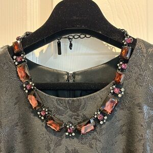 Oscar de la Renta statement necklace